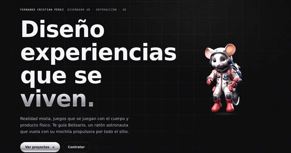 Belisario, el ratón astronauta